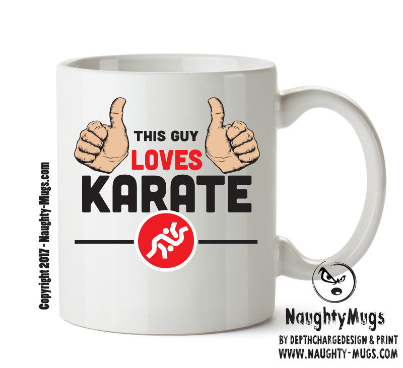 This Guy Loves Karate Personalised ADULT OFFICE MUG