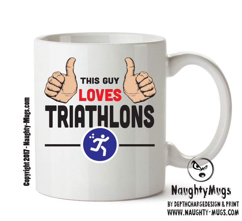 This Guy Loves Triathalons Personalised ADULT OFFICE MUG