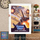 Thunder Force Ii - Sega Megadrive Inspired Retro Gaming Poster A4 A3 A2 Or A1