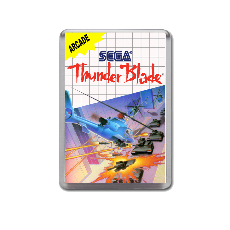 Thunderblade Sega Master System Game Inspired Fridge Magnet