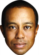 Tiger Woods GOLF 2018 Celebrity Face Mask Fancy Dress Cardboard Costume Mask