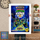Tmnt Hyper Stone Heist - Sega Megadrive Inspired Retro Gaming Poster A4 A3 A2 Or A1