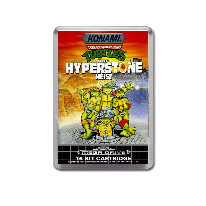 Tmnt Hyper Stone Heist Eu Game Style Inspired Sega Megadrive Retro Video Gaming Magnet