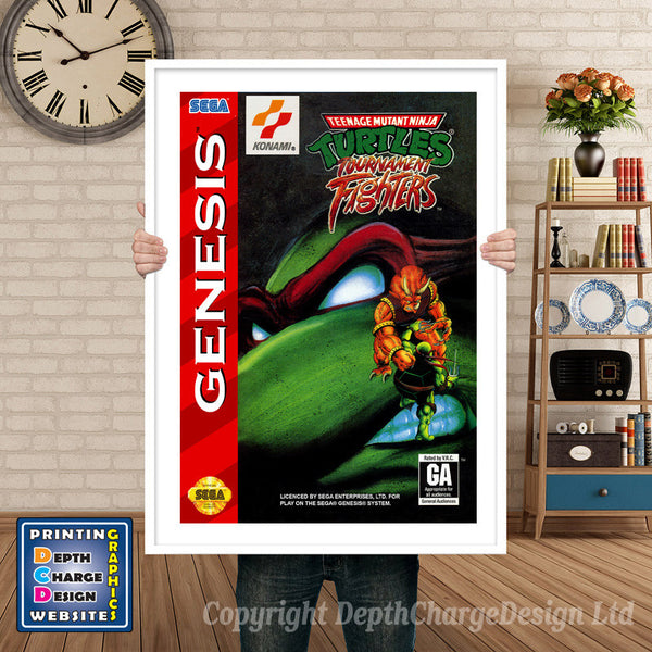 Tmnt Tournament Fighters - Sega Megadrive Inspired Retro Gaming Poster