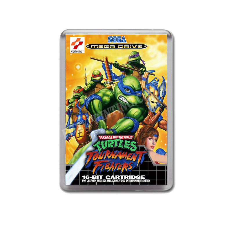 Tmnt Tournament Fighters Eu Game Style Inspired Sega Megadrive Retro Video Gaming Magnet