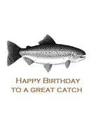 Personalised To A Great Catch INSPIRED Adult RUDE Birthday Card