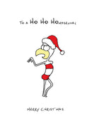 Personalised To A Homosexual Merry Christmas INSPIRED Adult RUDE Birthday Card