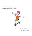 Personalised To An Adrenaline Junkie INSPIRED Adult RUDE Birthday Card
