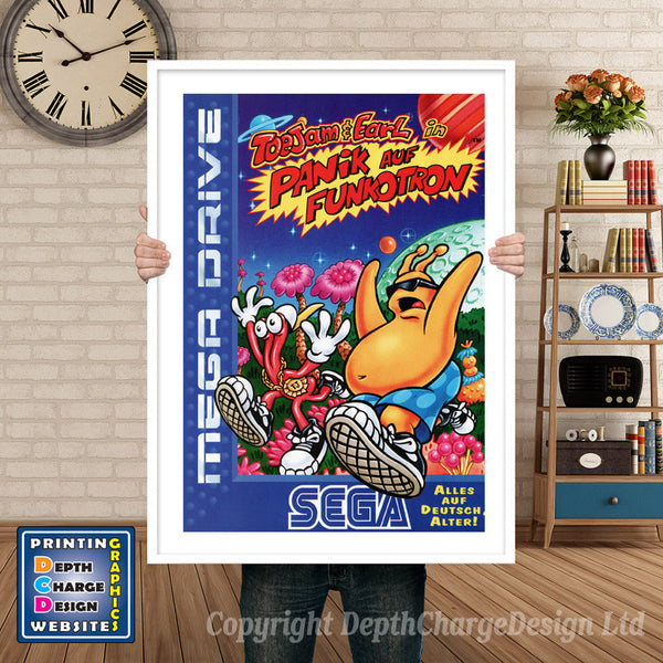 Toe Jaman Dearl 2 De - Sega Megadrive Inspired Retro Gaming Poster