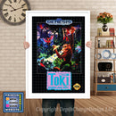 Toki Going Apes Pit - Sega Megadrive Inspired Retro Gaming Poster A4 A3 A2 Or A1