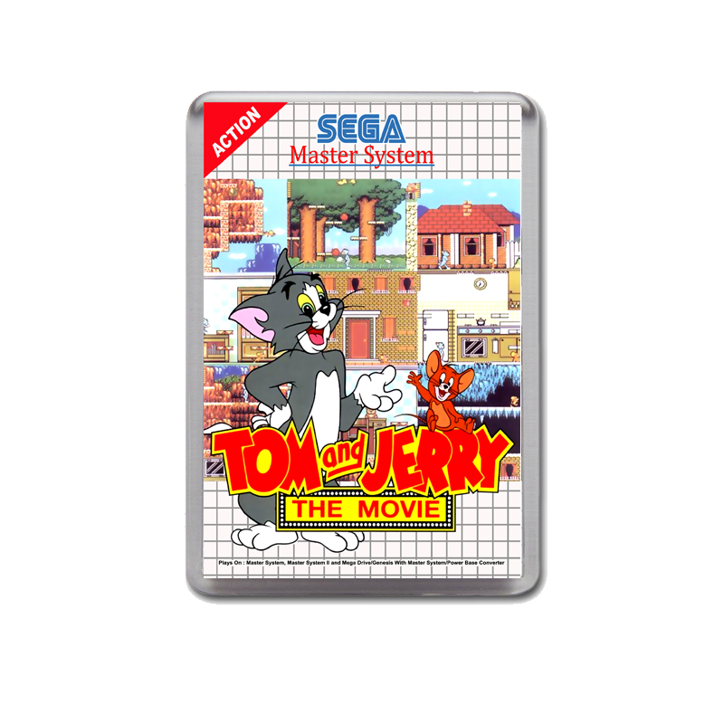 Tom Jerry Sega Master System Game Inspired Fridge Magnet