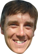 Tommy Fleetwood GOLF 2018 Celebrity Face Mask Fancy Dress Cardboard Costume Mask