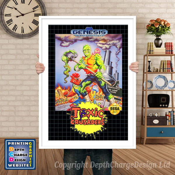 Toxic Crusaders - Sega Megadrive Inspired Retro Gaming Poster