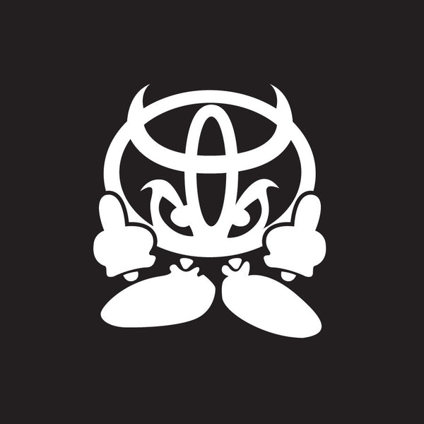Toyota Devil 2 Novelty Vinyl Car Sticker