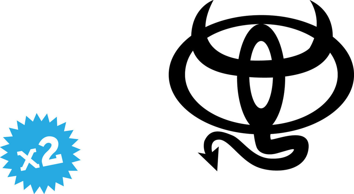 Toyota Devil Novelty Vinyl Car Sticker