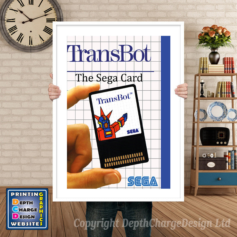 Transbot- Sega Mastersystem Inspired Retro Gaming Poster A4 A3 A2 Or A1