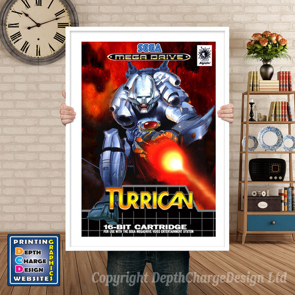 Turrican 2 Eu - Sega Megadrive Inspired Retro Gaming Poster