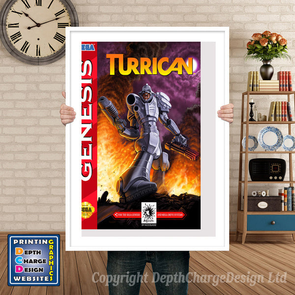Turrican 3 - Sega Megadrive Inspired Retro Gaming Poster