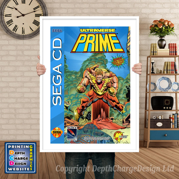 Cadillacs And Dinosaurs Sega Sega Mega CD Inspired Retro Gaming Poster