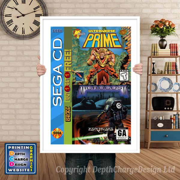 Brutal Paws Of Fury Sega Sega Mega CD Inspired Retro Gaming Poster