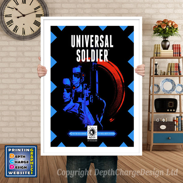 Universal Soldier - Sega Megadrive Inspired Retro Gaming Poster