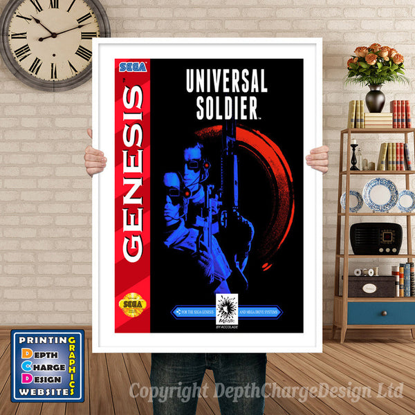 Universal Soldier 2 - Sega Megadrive Inspired Retro Gaming Poster