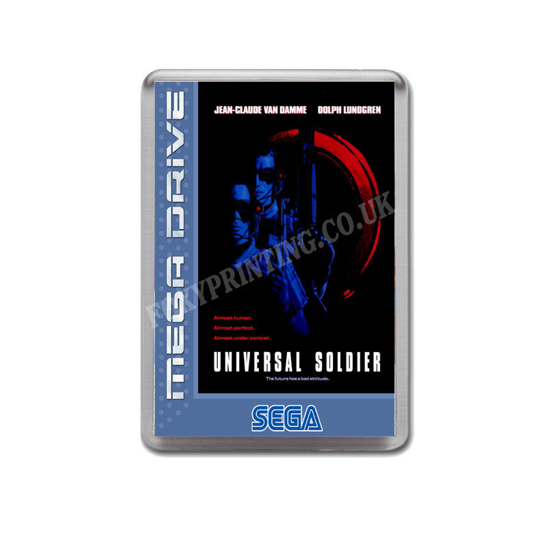 Universal Soldier Eu Game Style Inspired Sega Megadrive Retro Video Gaming Magnet