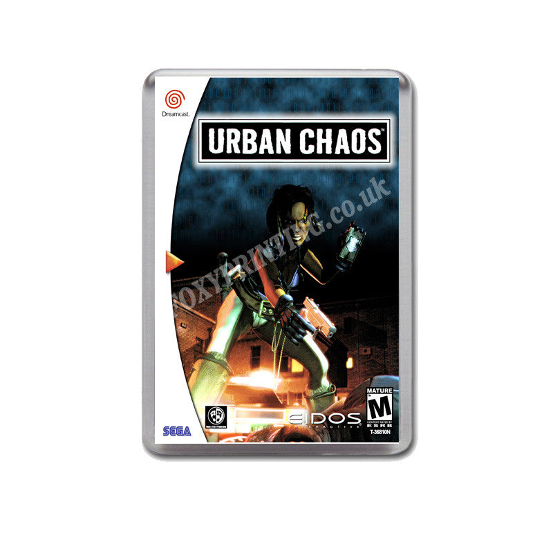 Urban Chaos 3 Sega Dreamcast Style Inspired Retro Game Magnet