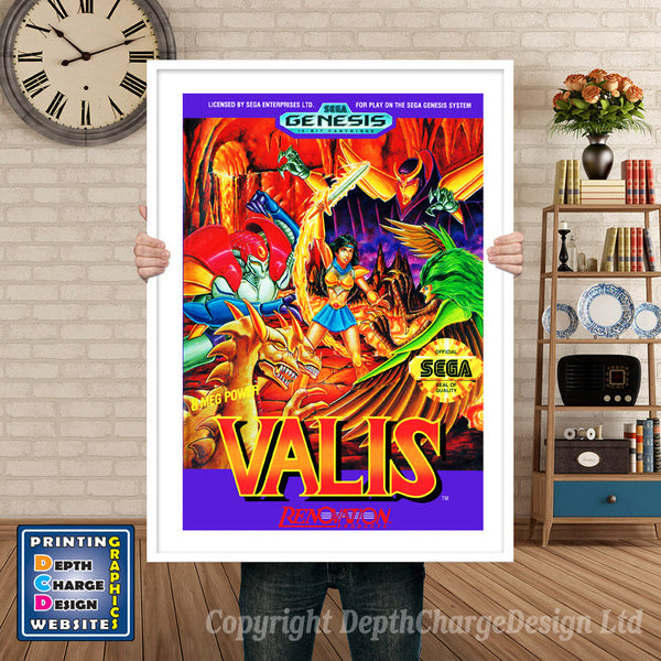 Valis - Sega Megadrive Inspired Retro Gaming Poster