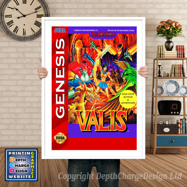 Valis 2 - Sega Megadrive Inspired Retro Gaming Poster
