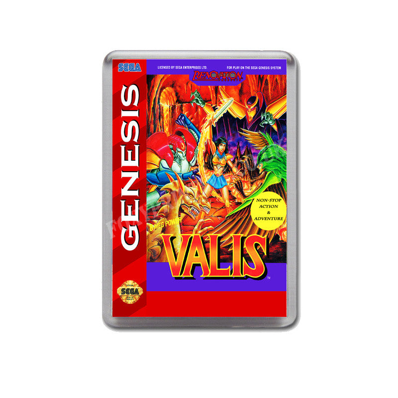 Valis 2 Game Style Inspired Sega Megadrive Retro Video Gaming Magnet