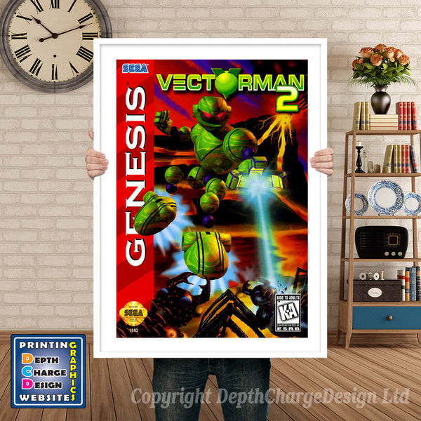 Vector Man2 - Sega Megadrive Inspired Retro Gaming Poster