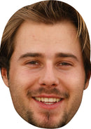 Victor Dubuisson GOLF 2018 Celebrity Face Mask Fancy Dress Cardboard Costume Mask