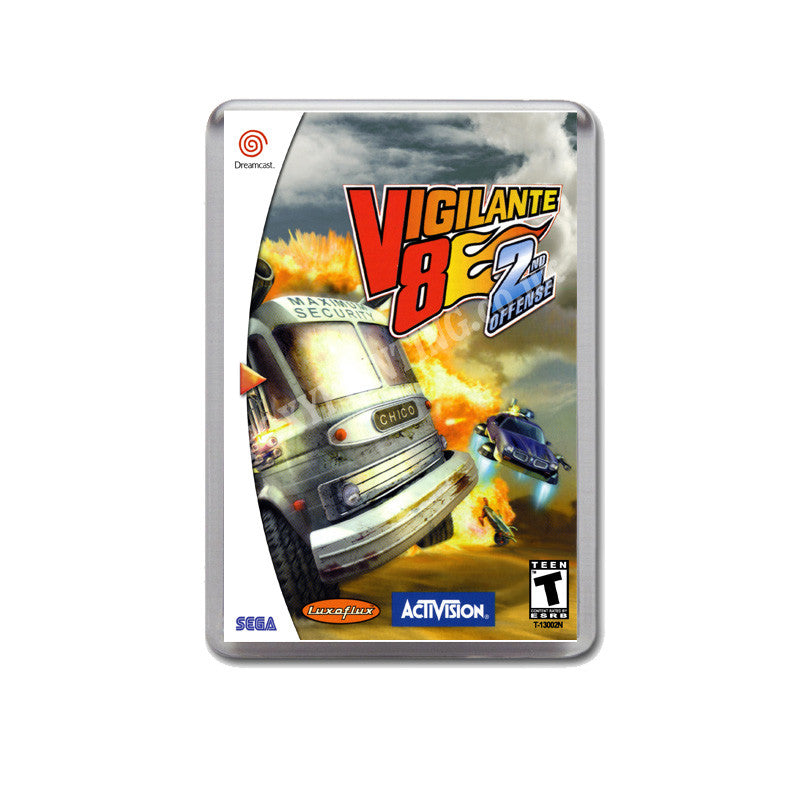 Vigilante 82nd Offense Sega Dreamcast Style Inspired Retro Game Magnet