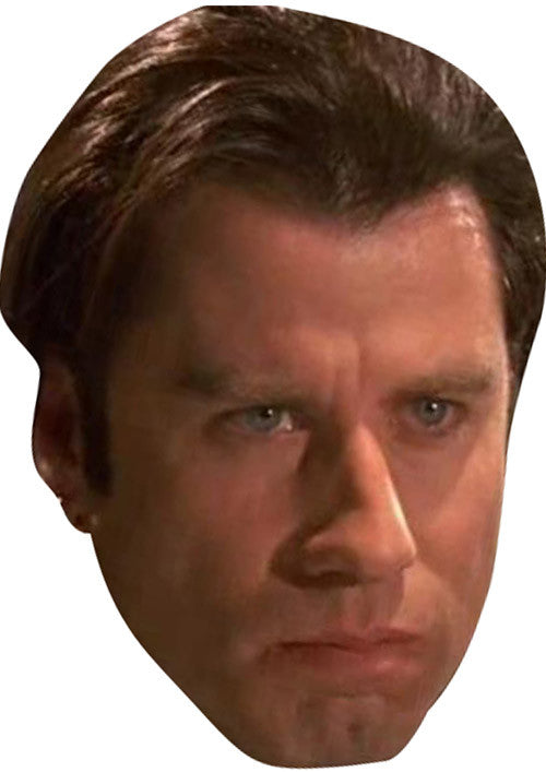 Vincent Vega Celebrity Face Mask Fancy Dress Cardboard Costume Mask