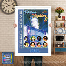Virtua Fighter 2 - Sega Megadrive Inspired Retro Gaming Poster A4 A3 A2 Or A1