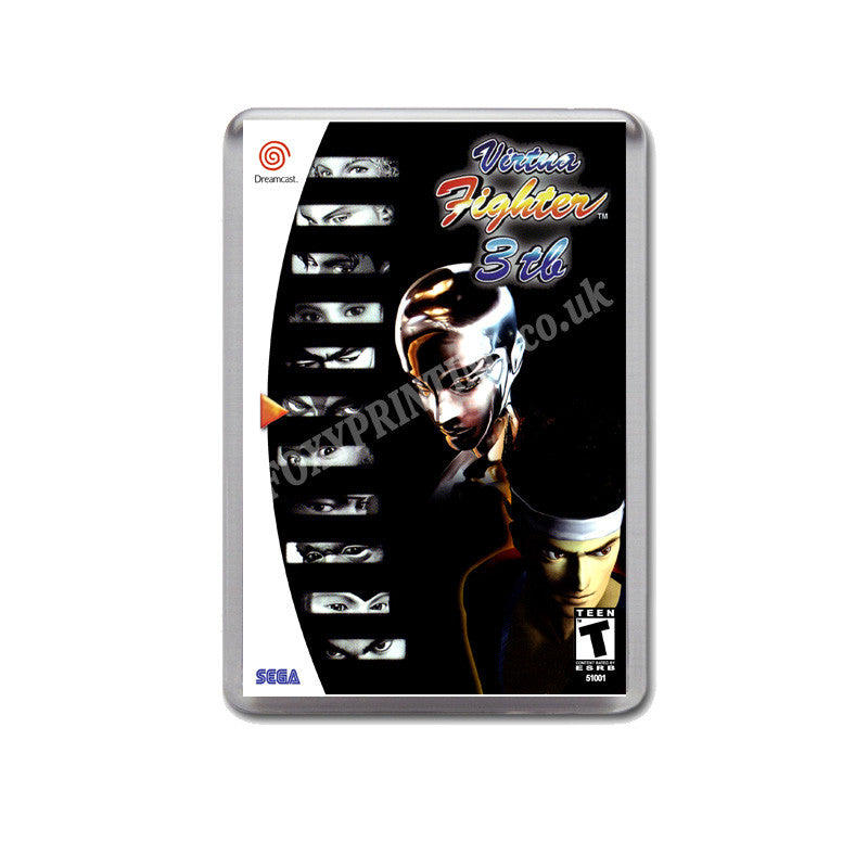 Virtua Fighter 3tb 6 Sega Dreamcast Style Inspired Retro Game Magnet