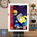 Virtual Bart - Sega Megadrive Inspired Retro Gaming Poster A4 A3 A2 Or A1