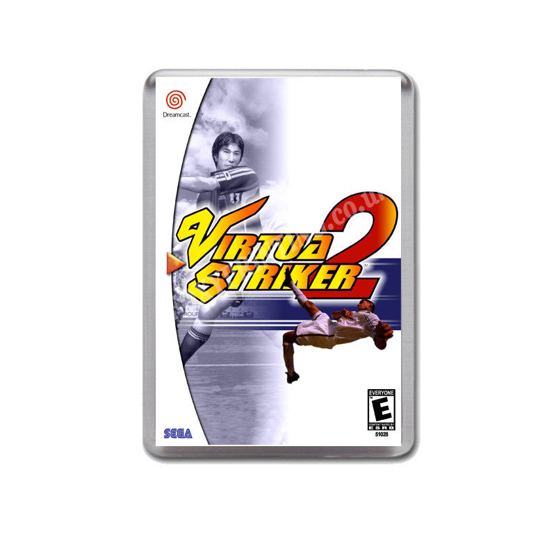 Virtua Striker 2 Sega Dreamcast Style Inspired Retro Game Magnet