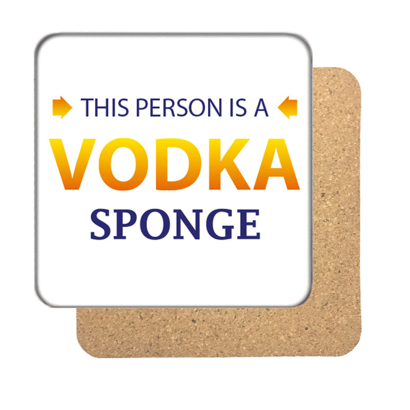 Vodka Sponge Drinks Coaster