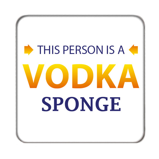 Vodka Sponge Drinks Coaster