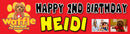 Waffle the Wonder Dog Children's Birthday Banner Thin