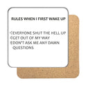 Wake Up Rules Drinks Coaster
