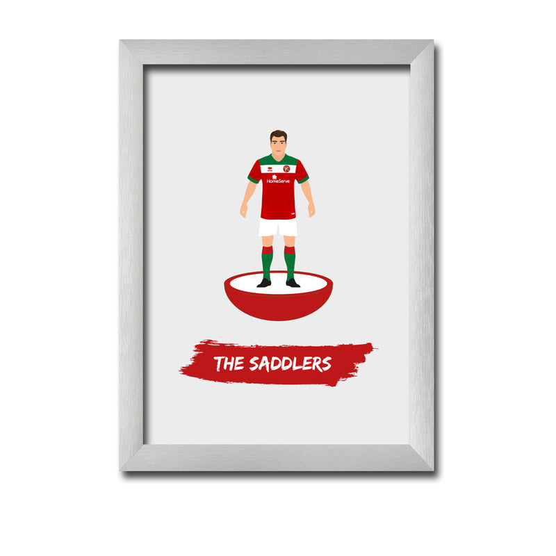 Walsall Football Club gift - The Saddlers - Tiny Men Big Balls Poster