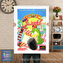 Waniwani World Jp - Sega Megadrive Inspired Retro Gaming Poster A4 A3 A2 Or A1