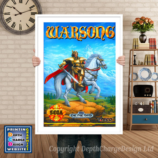 War Song - Sega Megadrive Inspired Retro Gaming Poster