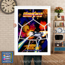 Warp Speed - Sega Megadrive Inspired Retro Gaming Poster A4 A3 A2 Or A1