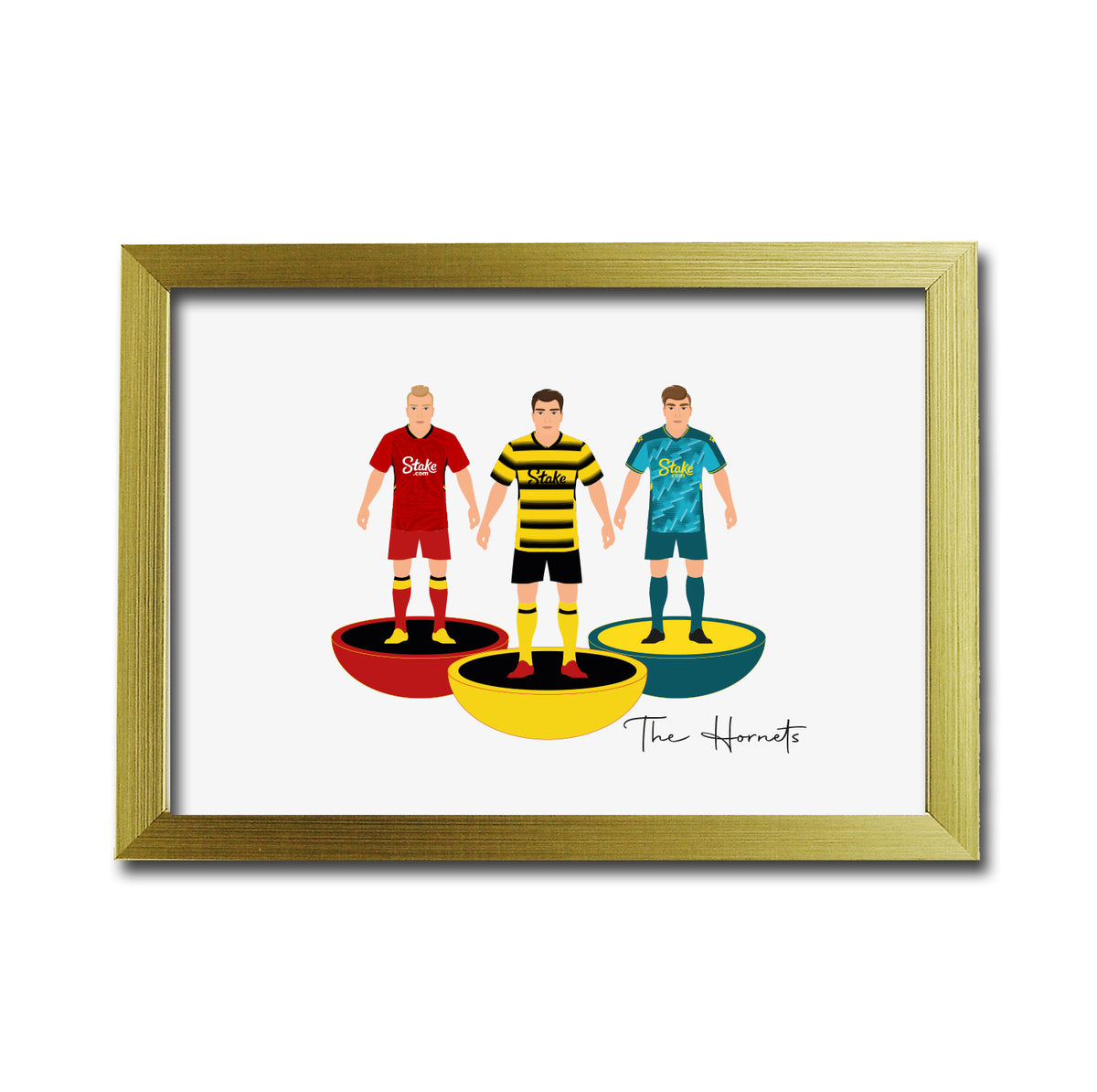 Watford Football Club gift - Tiny Men Big Balls Poster