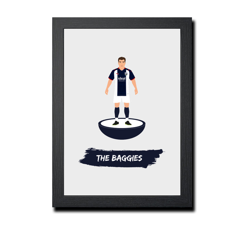 West Brom Football Club gift - The Baggies - Tiny Men Big Balls Poster