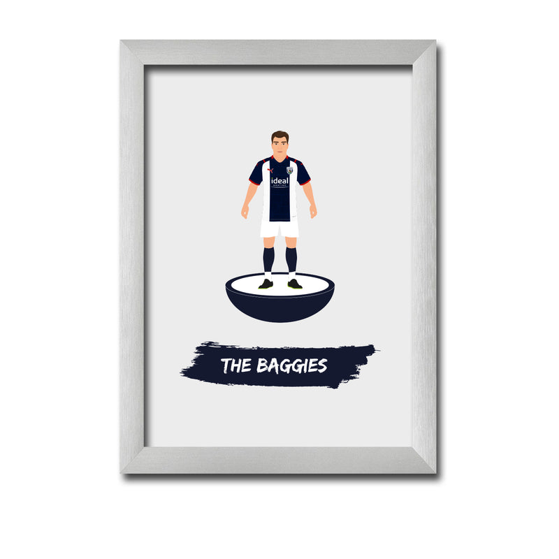 West Brom Football Club gift - The Baggies - Tiny Men Big Balls Poster